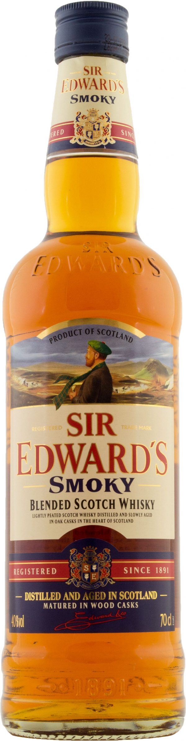 Sir Edwards Smoky Blanded Scotch Whisky 70cl