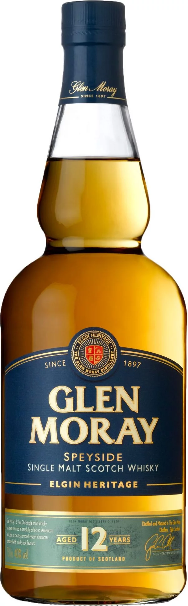 Glen Moray Elgin Heritage 12 Year Old Speyside Single Malt 70cl