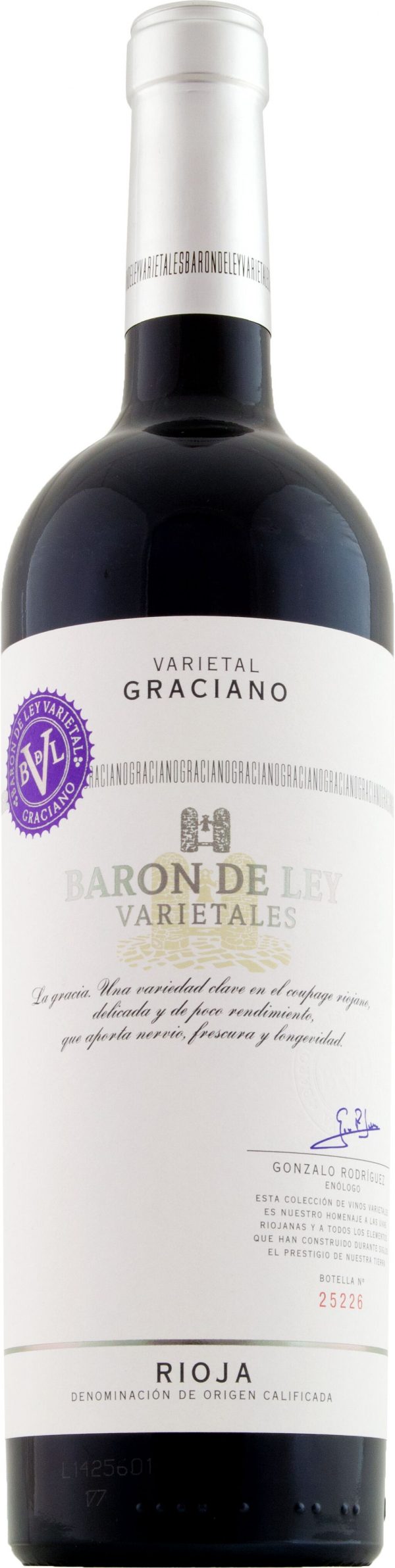 Baron de Ley Varietals Graciano 75cl