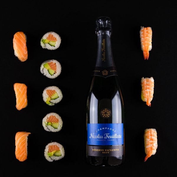 Nicolas Feuillatte excxlusive brut ja sushi