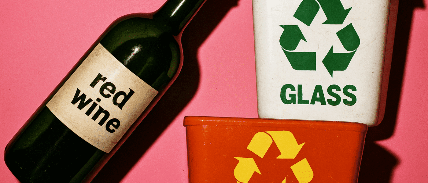 kierrätys viini