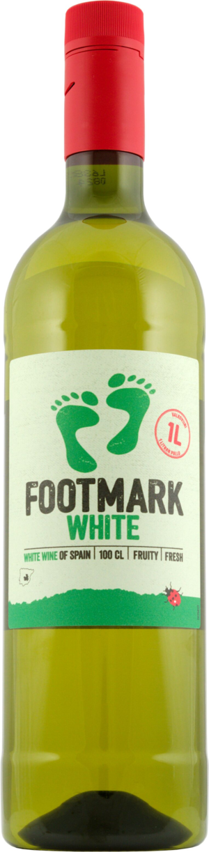 Footmark White muovipullo